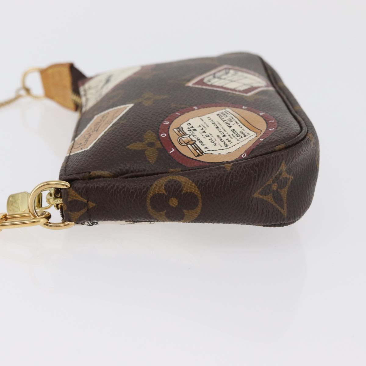 LOUIS VUITTON Monogram Patch Mini Pochette Accessoires Pouch M95804 Auth 181966V