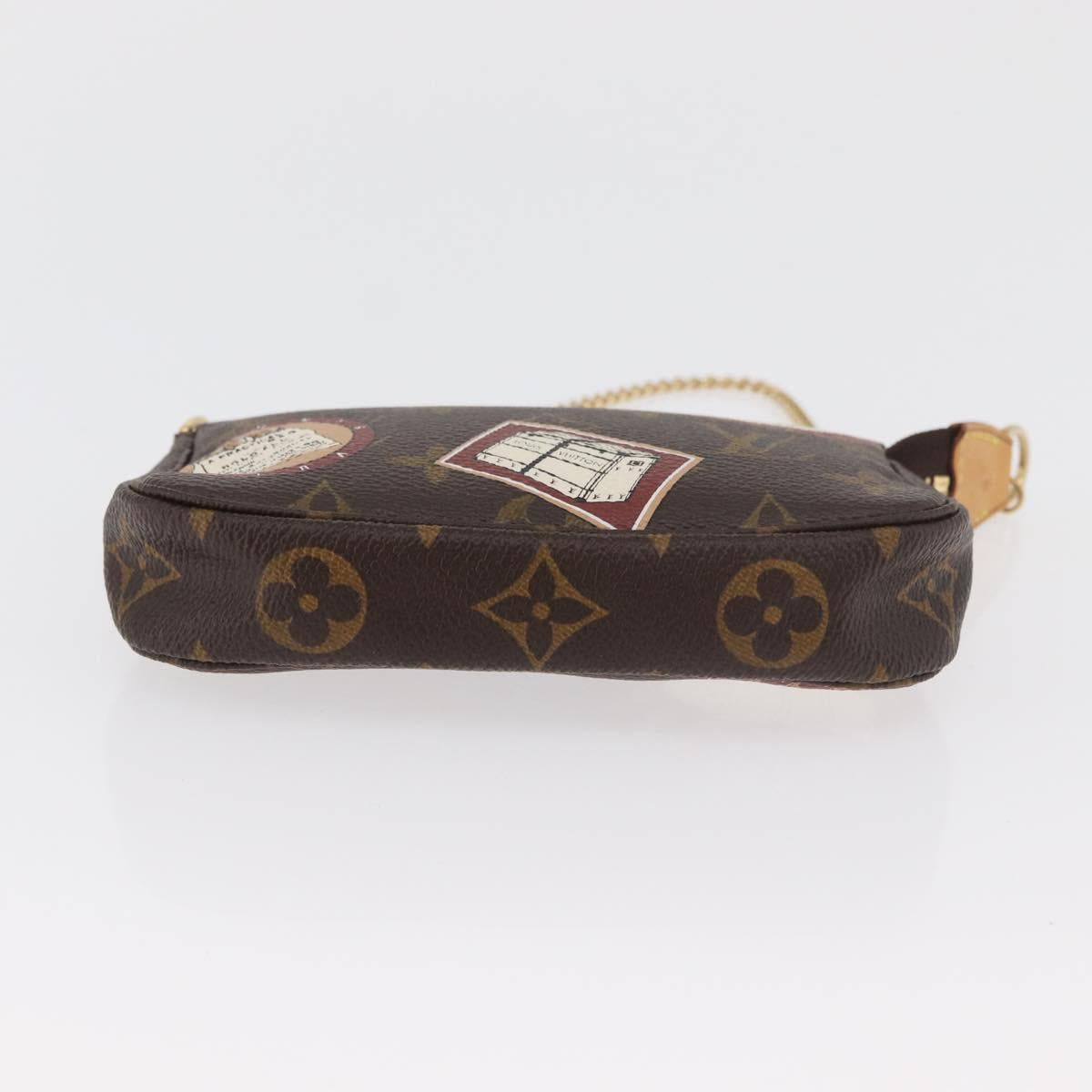 LOUIS VUITTON Monogram Patch Mini Pochette Accessoires Pouch M95804 Auth 181966V