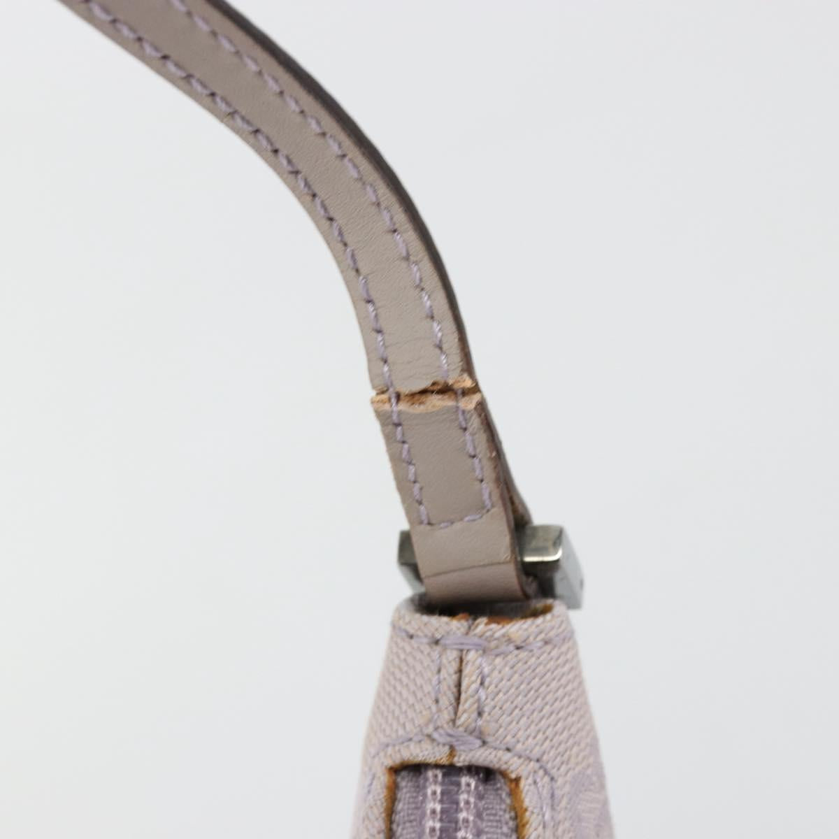GUCCI GG Canvas Shoulder Bag Lavende Silver 32160 Auth 181980A