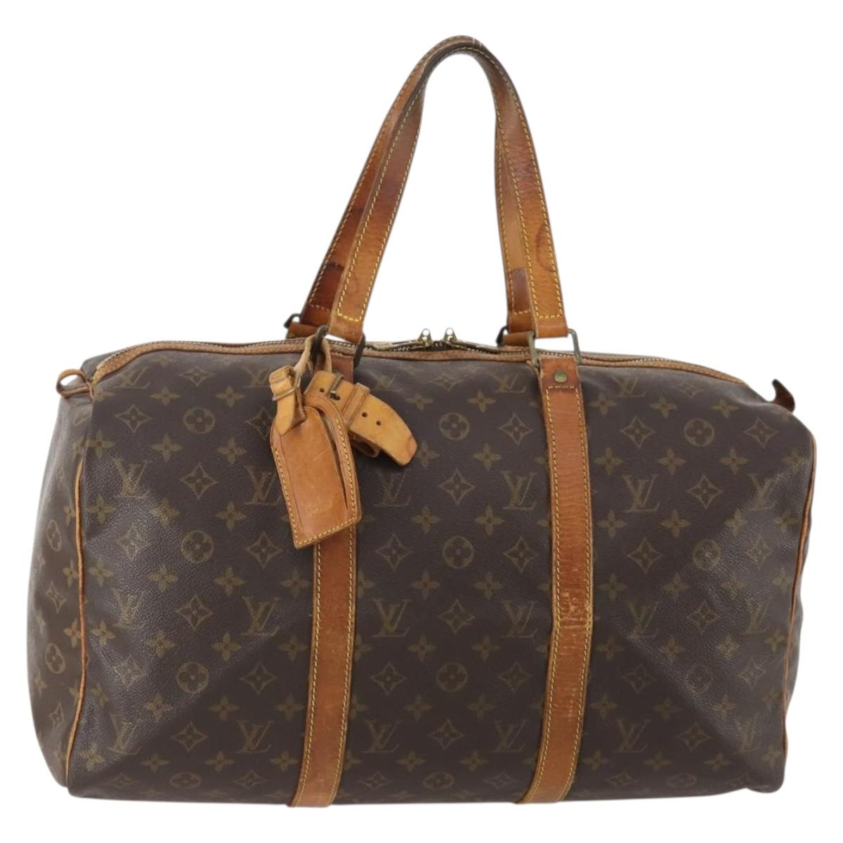 LOUIS VUITTON Monogram Sac Souple 45 Boston Bag M41624 LV Auth 181990