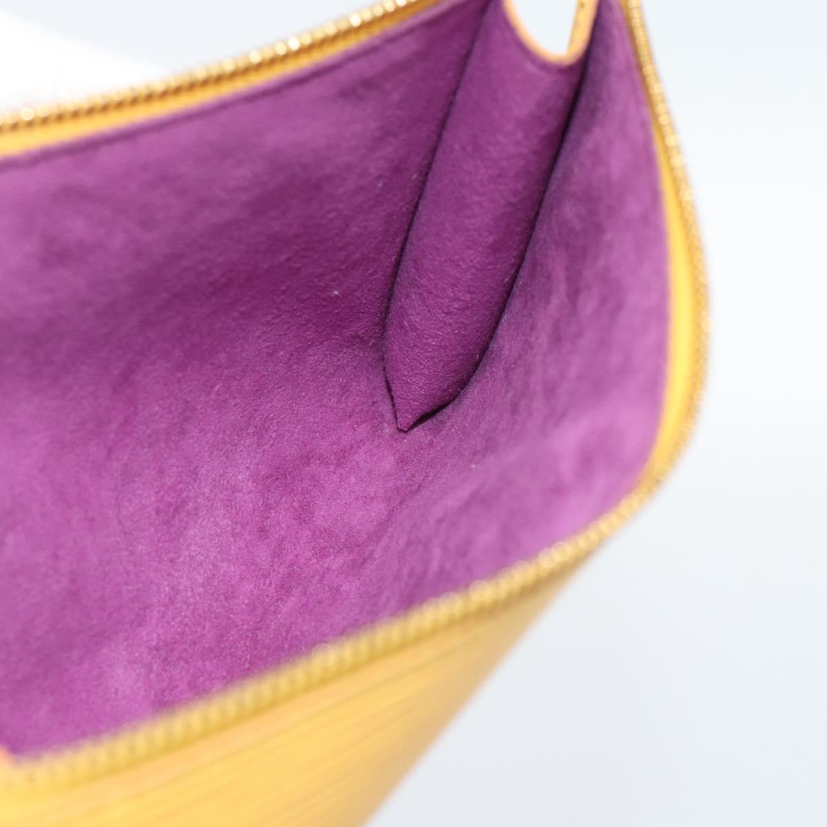 LOUIS VUITTON Epi Pochette Accessoires Pouch Yellow M52949 LV Auth 181996A