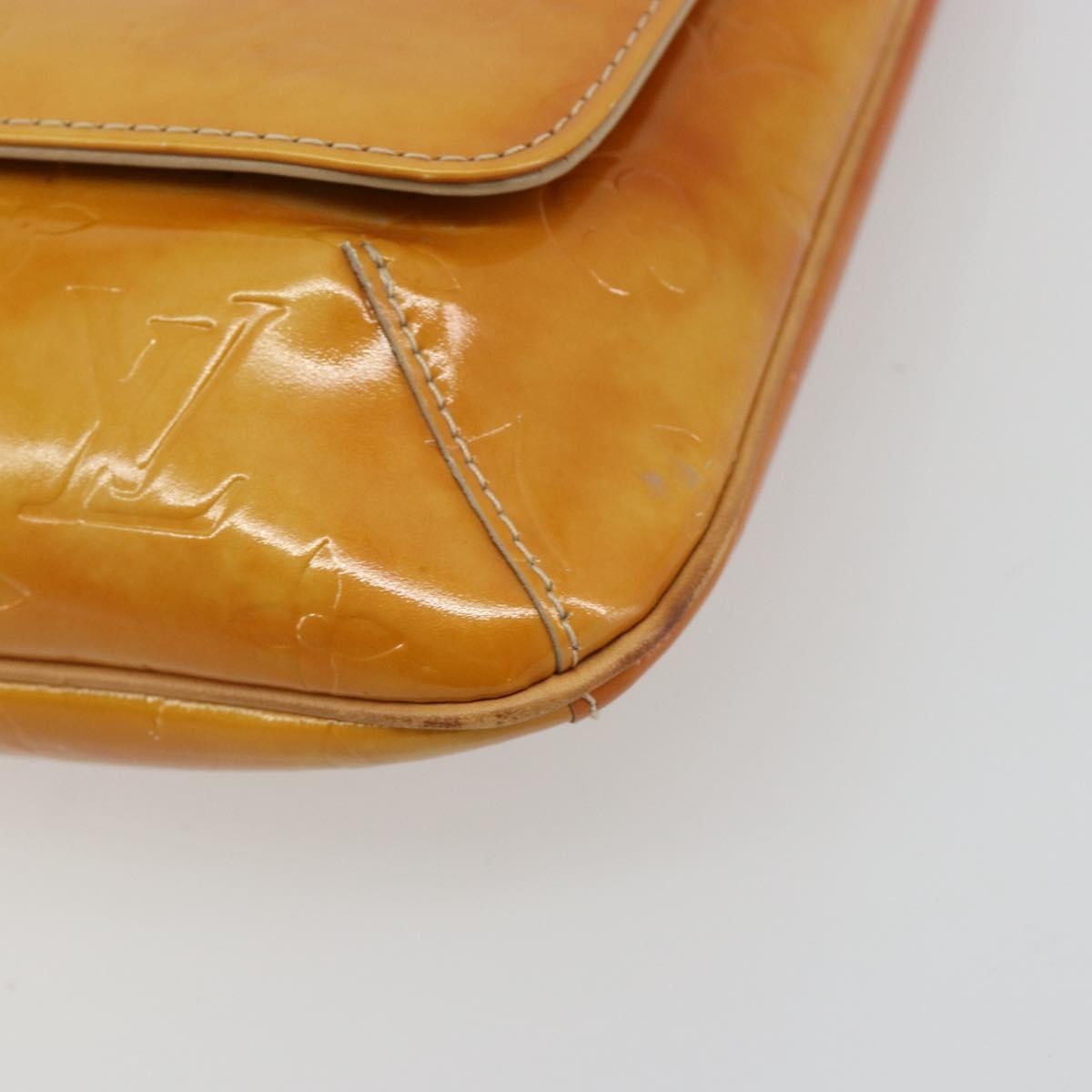 LOUIS VUITTON Monogram Vernis Thompson Street Bag Beige M91301 LV Auth 182002