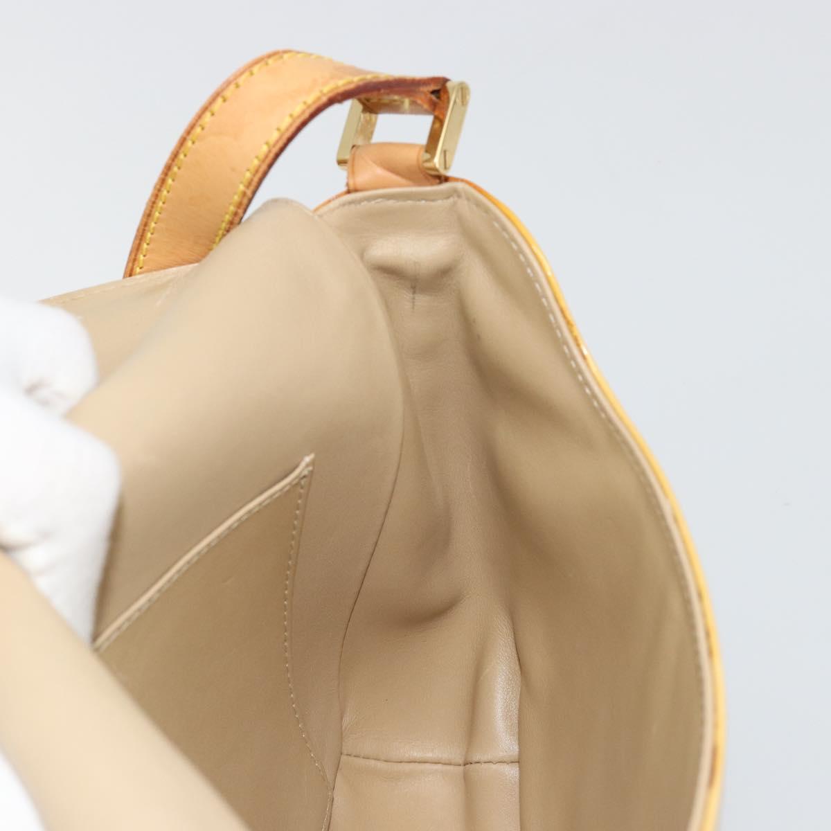 LOUIS VUITTON Monogram Vernis Thompson Street Bag Beige M91301 LV Auth 182002