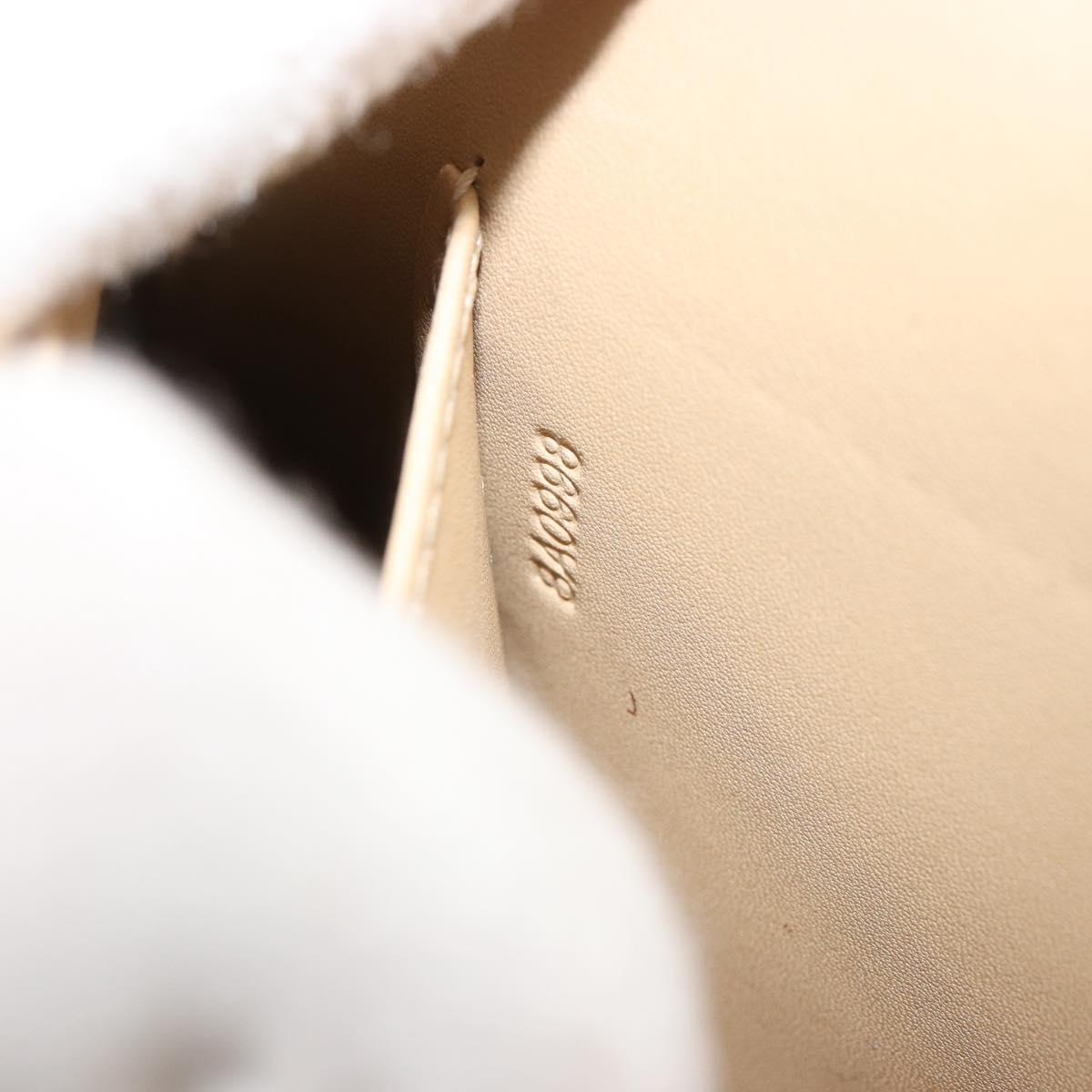 LOUIS VUITTON Monogram Vernis Thompson Street Bag Beige M91301 LV Auth 182002
