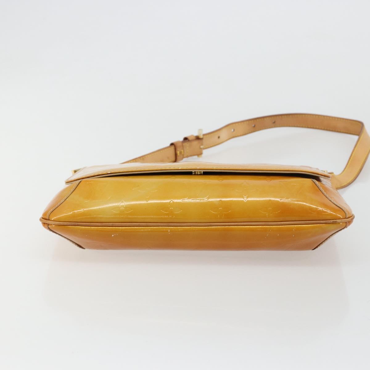 LOUIS VUITTON Monogram Vernis Thompson Street Bag Beige M91301 LV Auth 182002