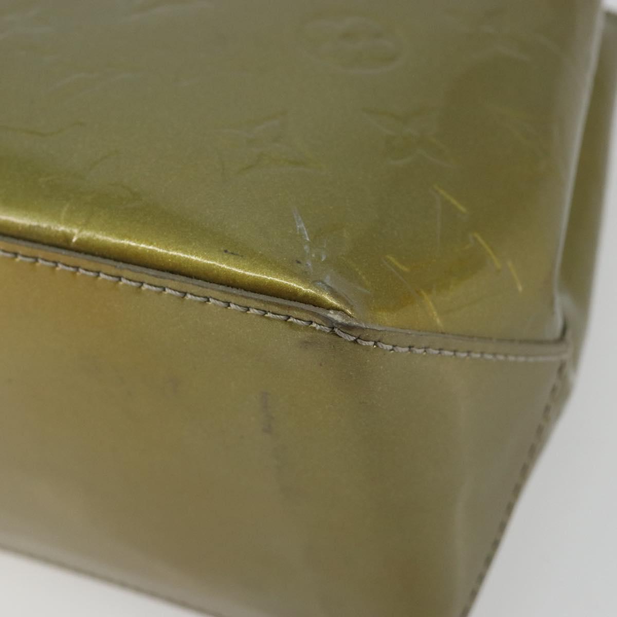 LOUIS VUITTON Monogram Vernis Wilshire PM Hand Bag Veil bronze LV Auth 182003