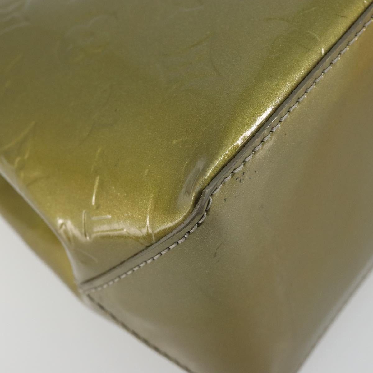 LOUIS VUITTON Monogram Vernis Wilshire PM Hand Bag Veil bronze LV Auth 182003