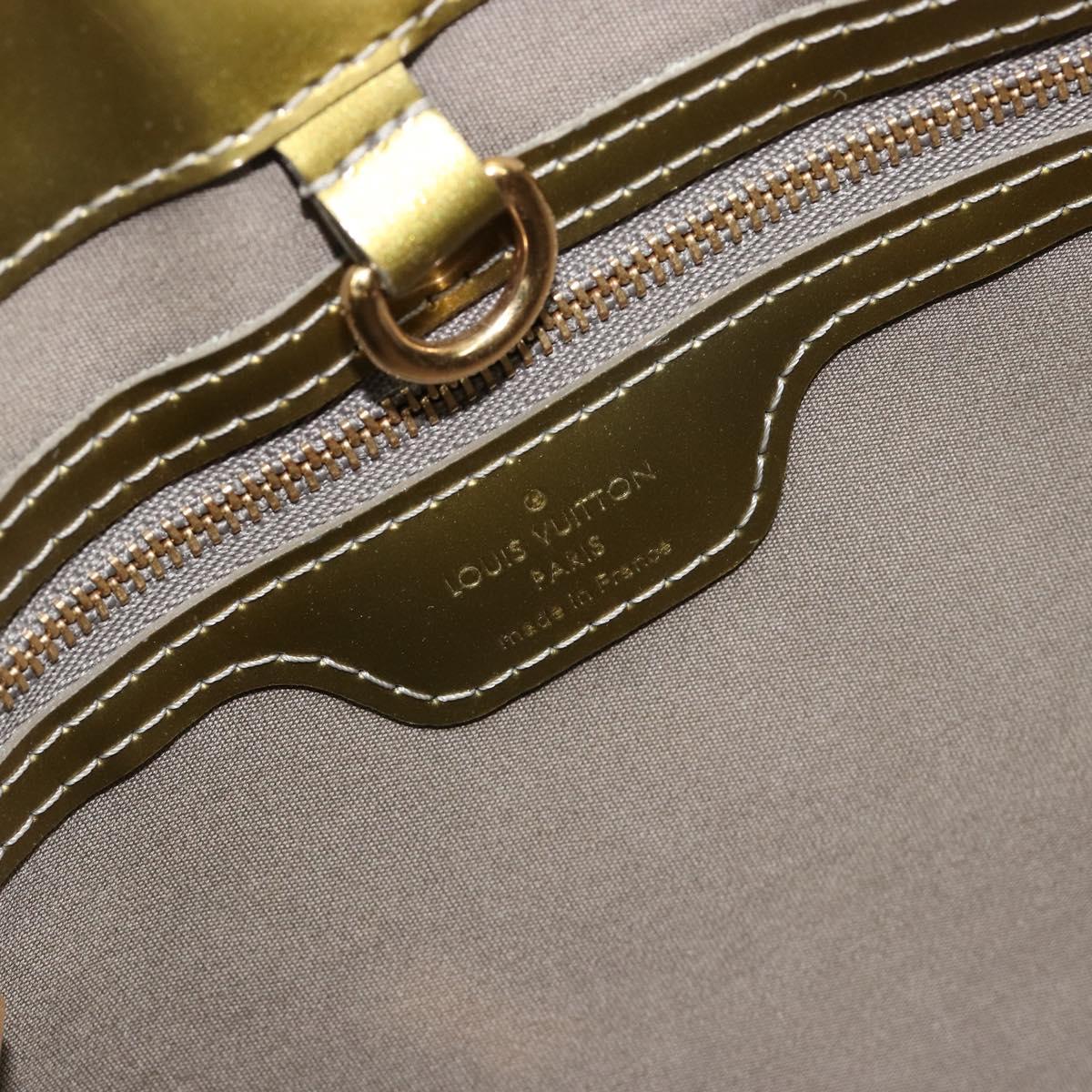 LOUIS VUITTON Monogram Vernis Wilshire PM Hand Bag Veil bronze LV Auth 182003