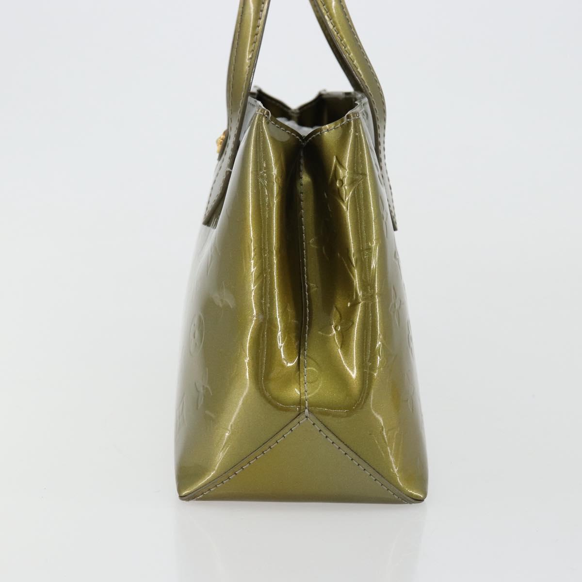 LOUIS VUITTON Monogram Vernis Wilshire PM Hand Bag Veil bronze LV Auth 182003