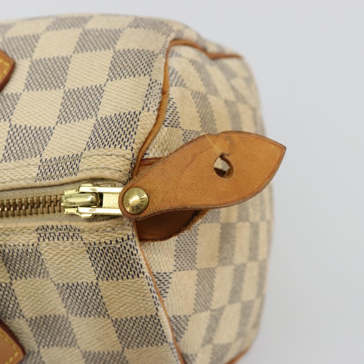 LOUIS VUITTON Damier Azur Speedy 25 Hand Bag N41534 LV Auth 182004