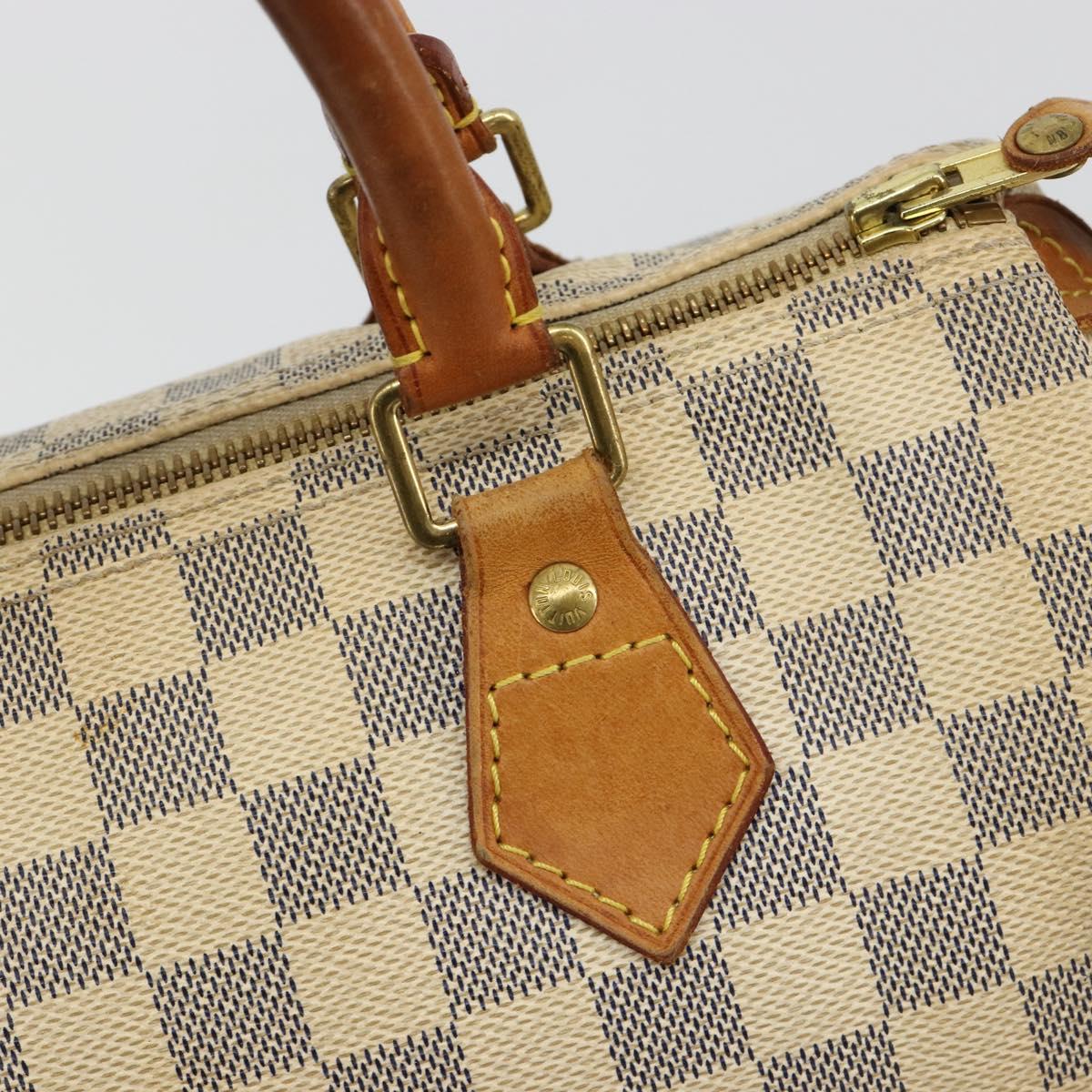 LOUIS VUITTON Damier Azur Speedy 25 Hand Bag N41534 LV Auth 182004