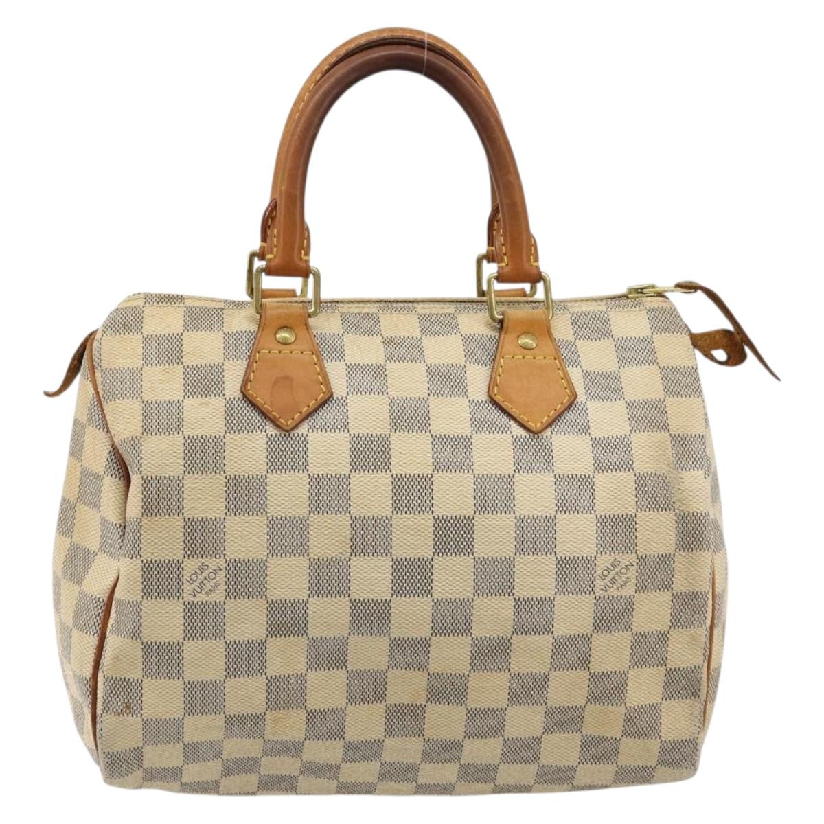 LOUIS VUITTON Damier Azur Speedy 25 Hand Bag N41534 LV Auth 182004