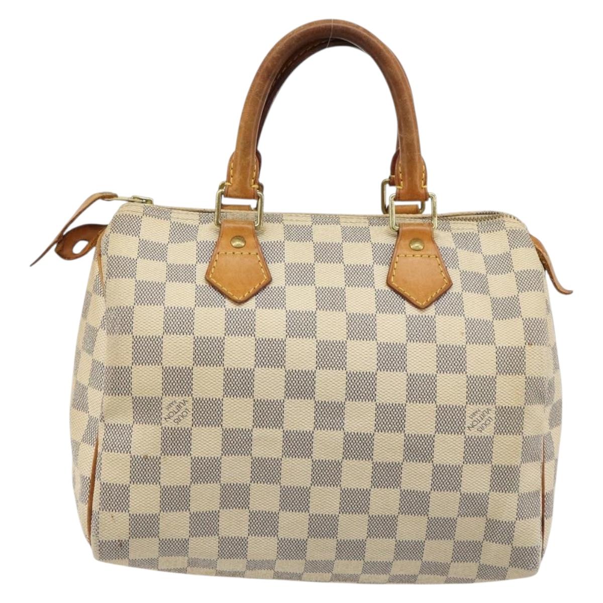 LOUIS VUITTON Damier Azur Speedy 25 Hand Bag N41534 LV Auth 182004