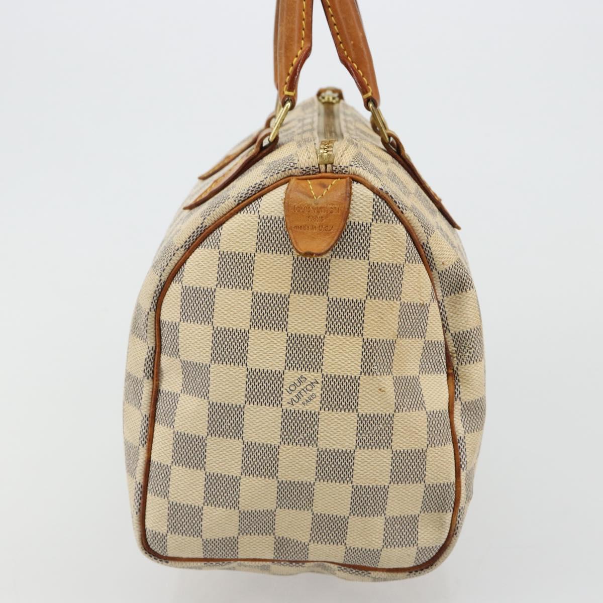 LOUIS VUITTON Damier Azur Speedy 25 Hand Bag N41534 LV Auth 182004