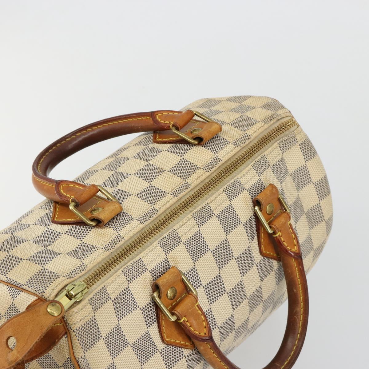 LOUIS VUITTON Damier Azur Speedy 25 Hand Bag N41534 LV Auth 182004