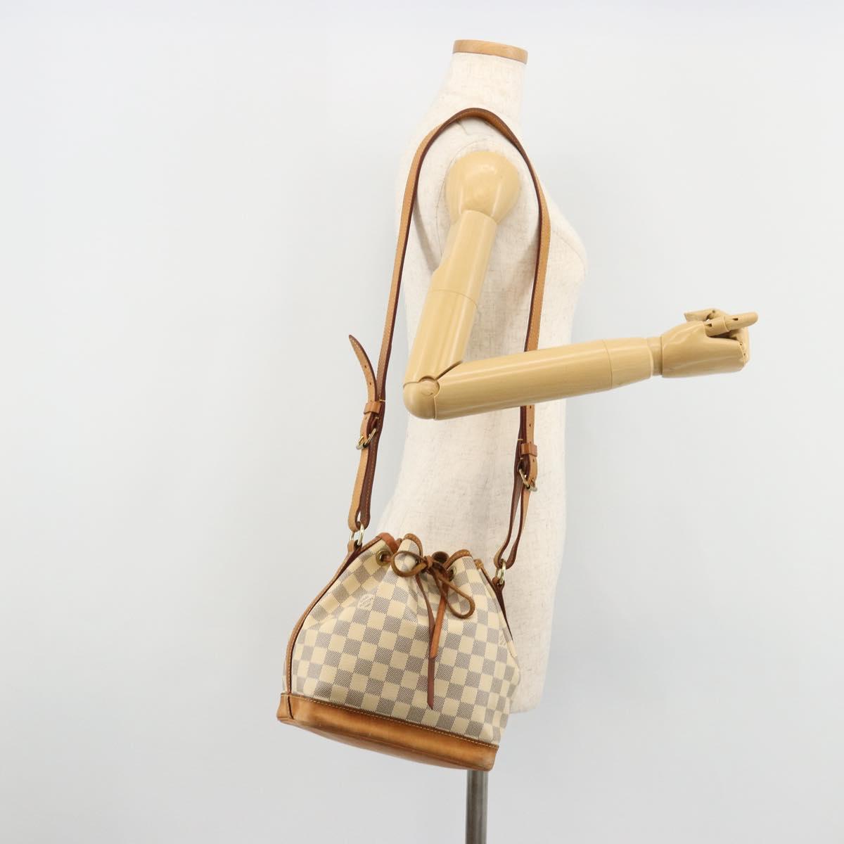 LOUIS VUITTON Damier Azur Noe BB Shoulder Bag N41220 LV Auth 182005