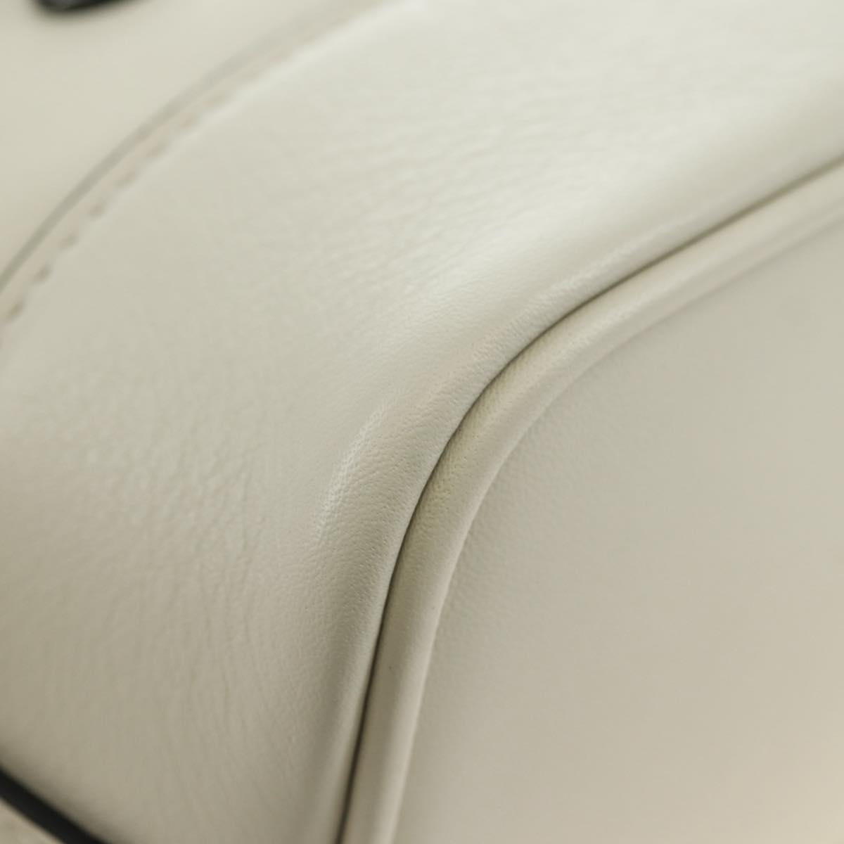 LOUIS VUITTON Odas Shoulder Bag Calf Skin White M94563 LV Auth 182007SAM
