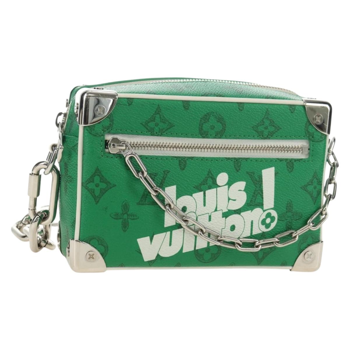 LOUIS VUITTON Monogram Everyday Mini Soft Trunk Bag Green M80816 Auth 182008SAM