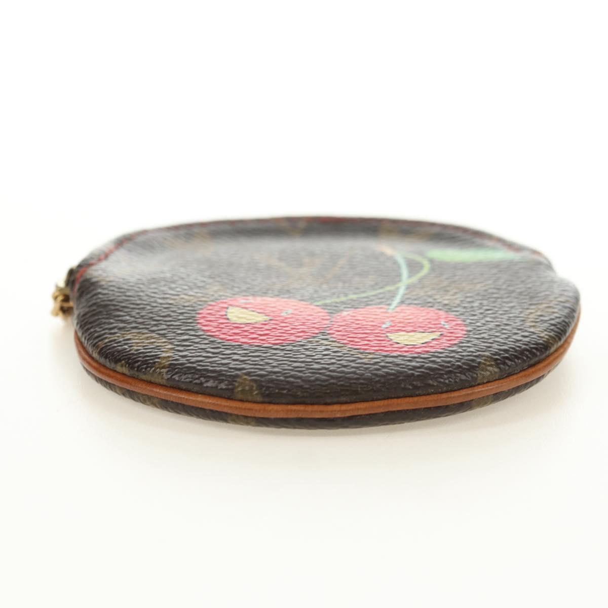 LOUIS VUITTON Monogram Cherry Porte Monnaie Ron Coin Purse M95043 Auth 182052V