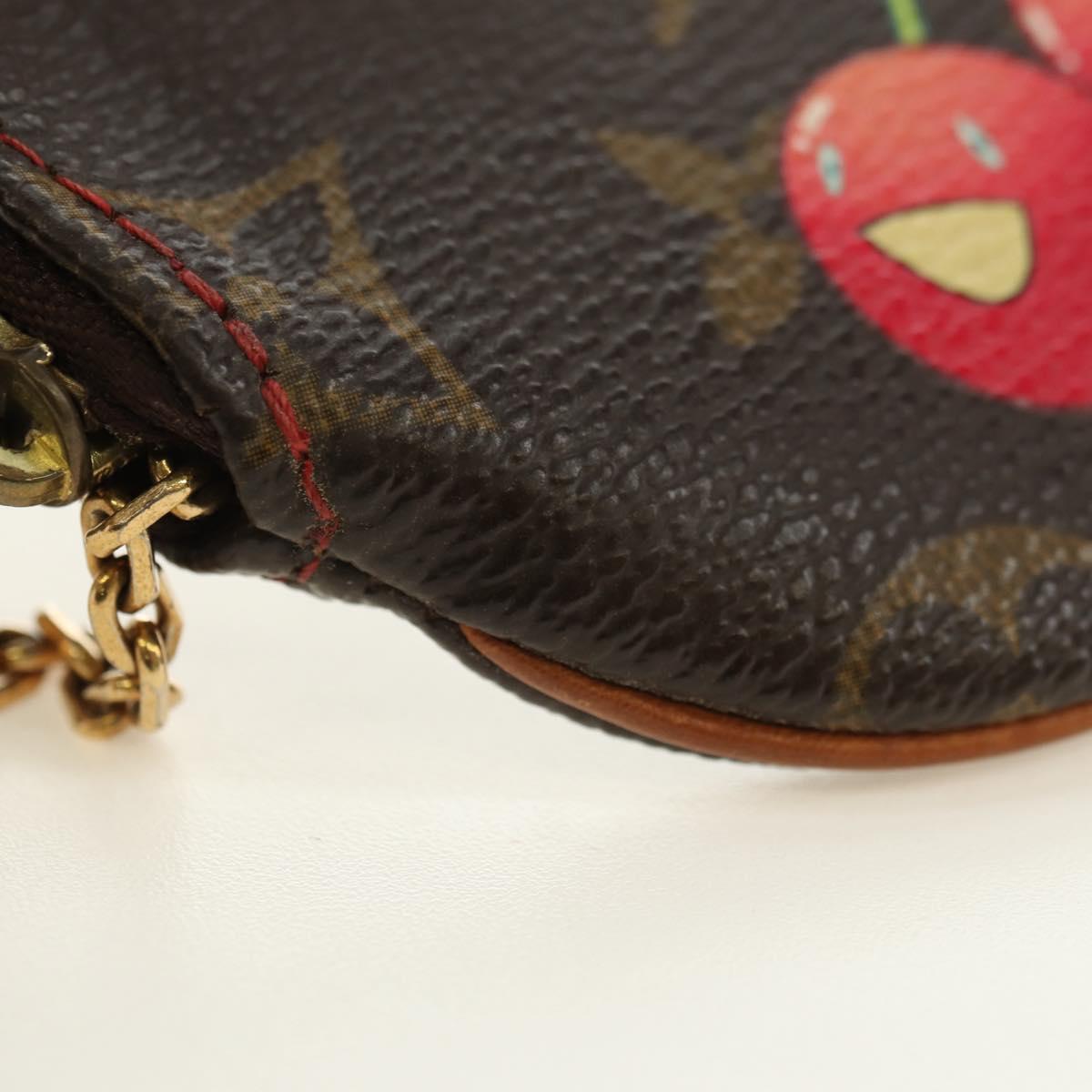 LOUIS VUITTON Monogram Cherry Porte Monnaie Ron Coin Purse M95043 Auth 182052V