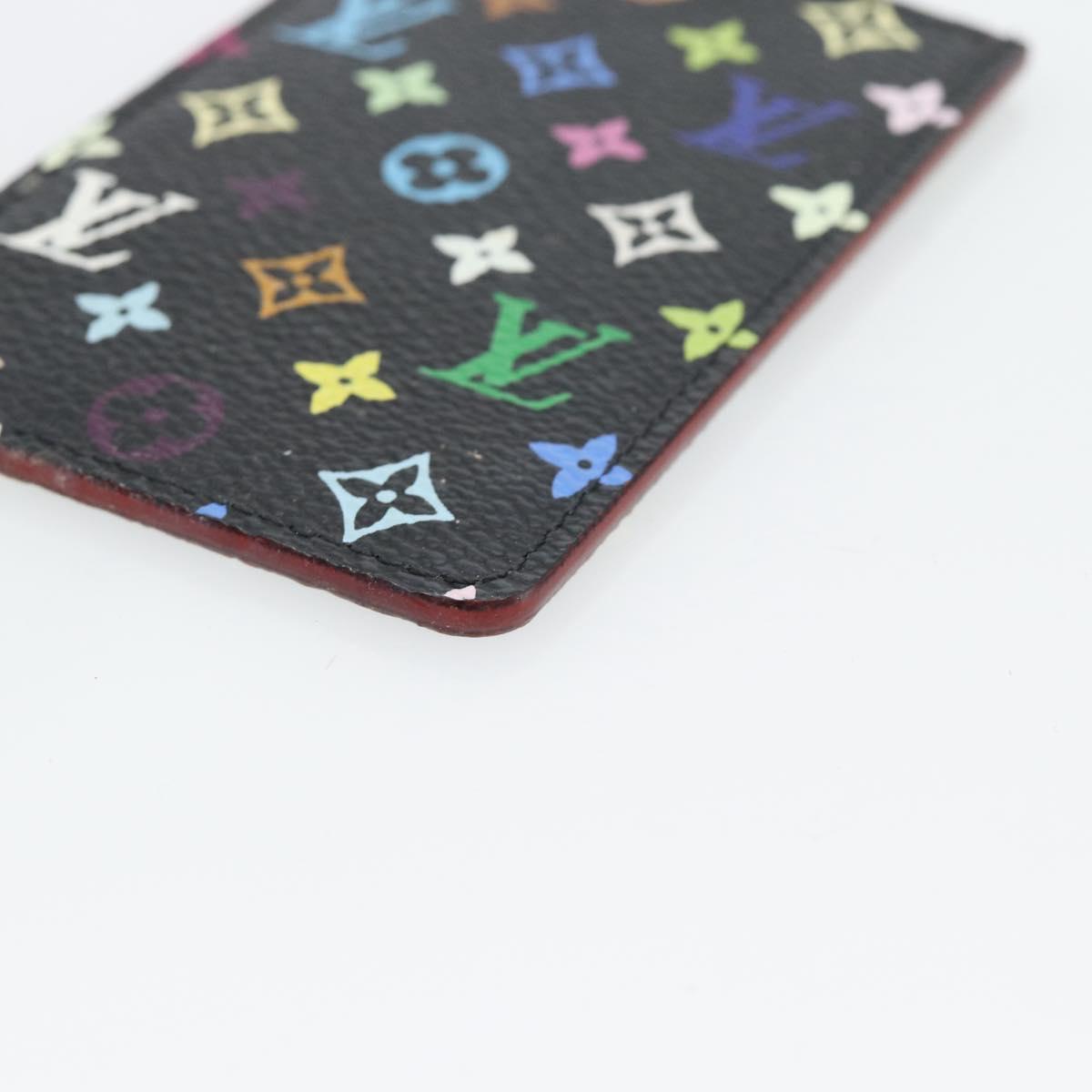 LOUIS VUITTON Monogram Multicolor Etui Miroir Mirror Black M92651 Auth 182055A