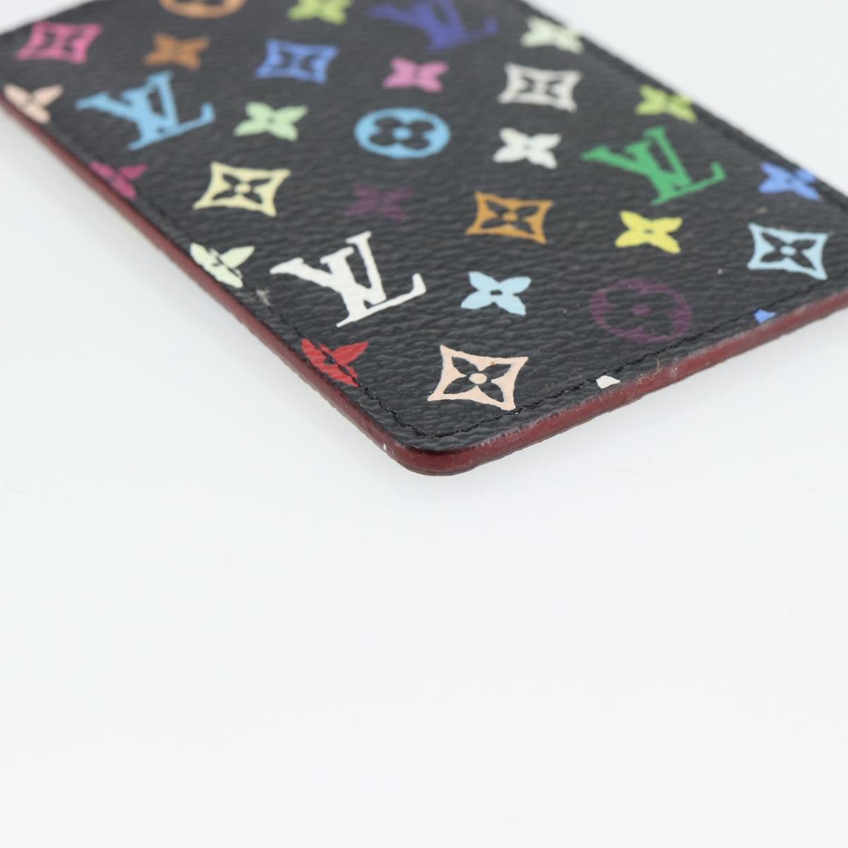 LOUIS VUITTON Monogram Multicolor Etui Miroir Mirror Black M92651 Auth 182055A