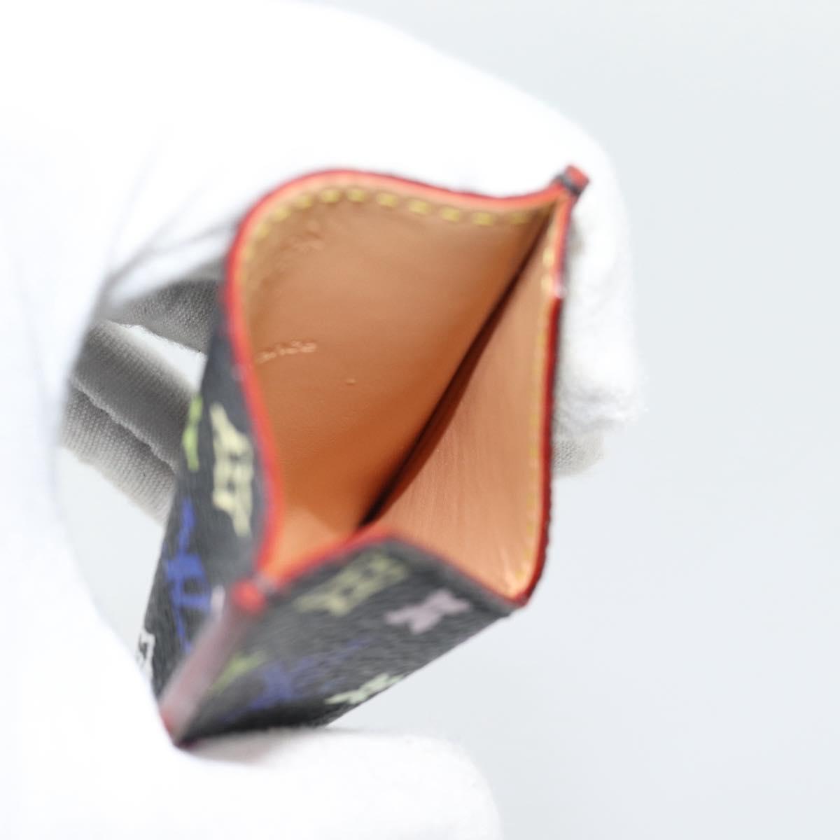LOUIS VUITTON Monogram Multicolor Etui Miroir Mirror Black M92651 Auth 182055A