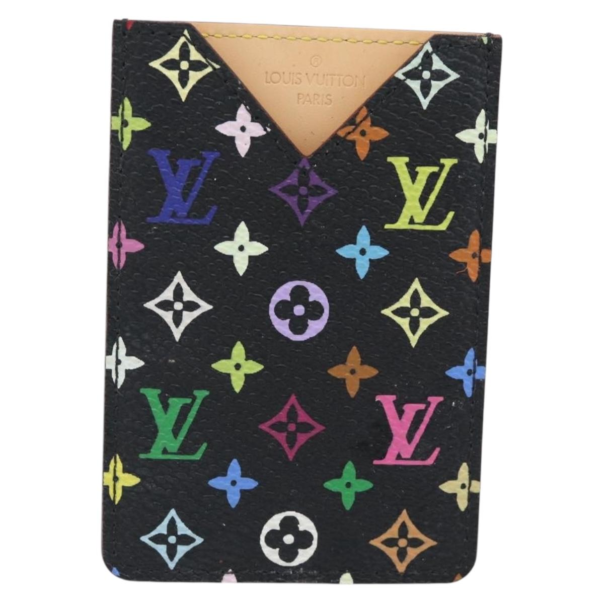 LOUIS VUITTON Monogram Multicolor Etui Miroir Mirror Black M92651 Auth 182055A