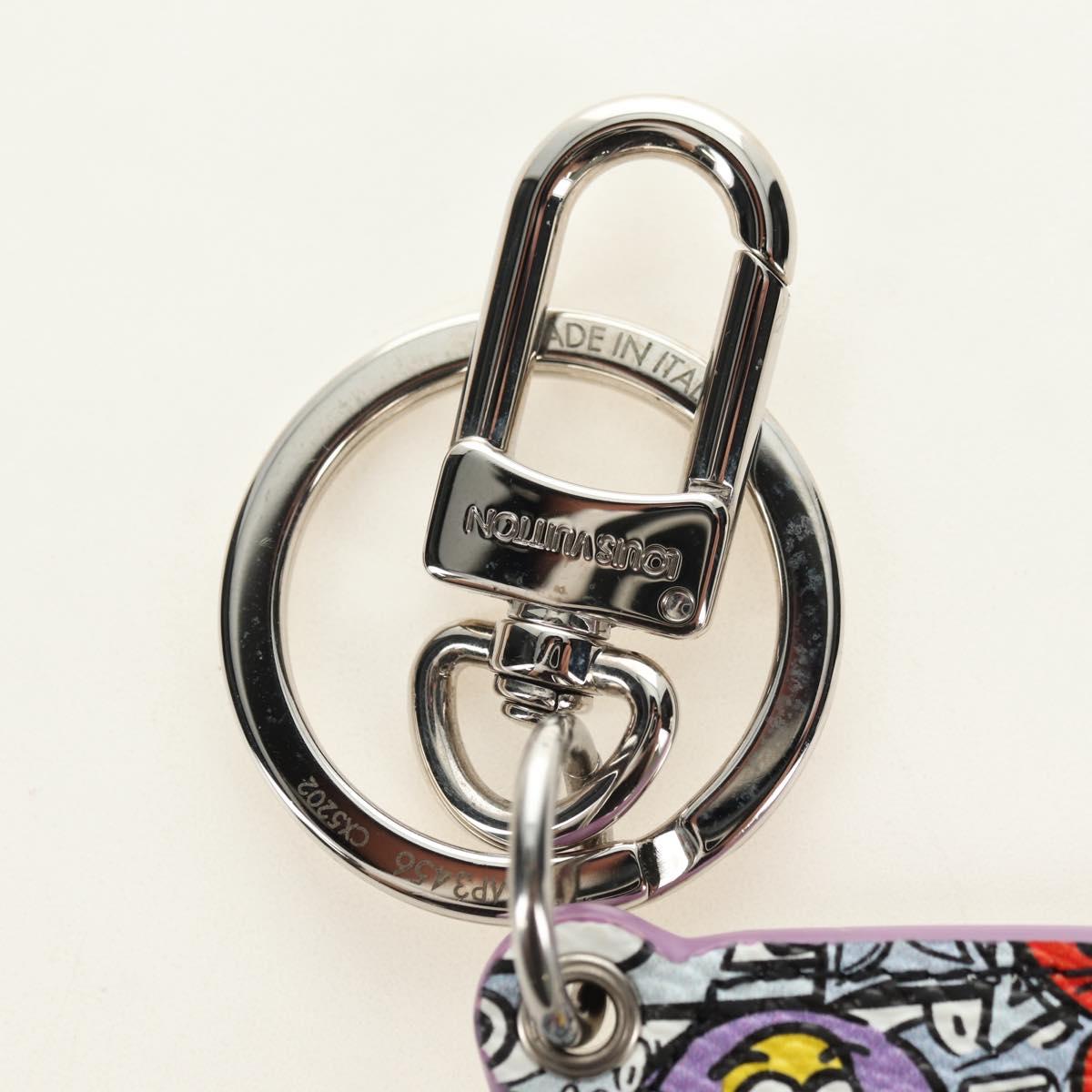 LOUIS VUITTON Monogram Comics Key Holder Purple MP3456 LV Auth 182056M