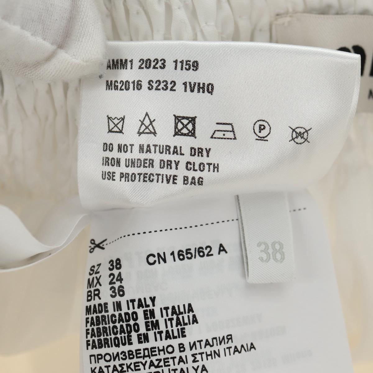 Miu Miu Skirt Cotton White Auth 182059M