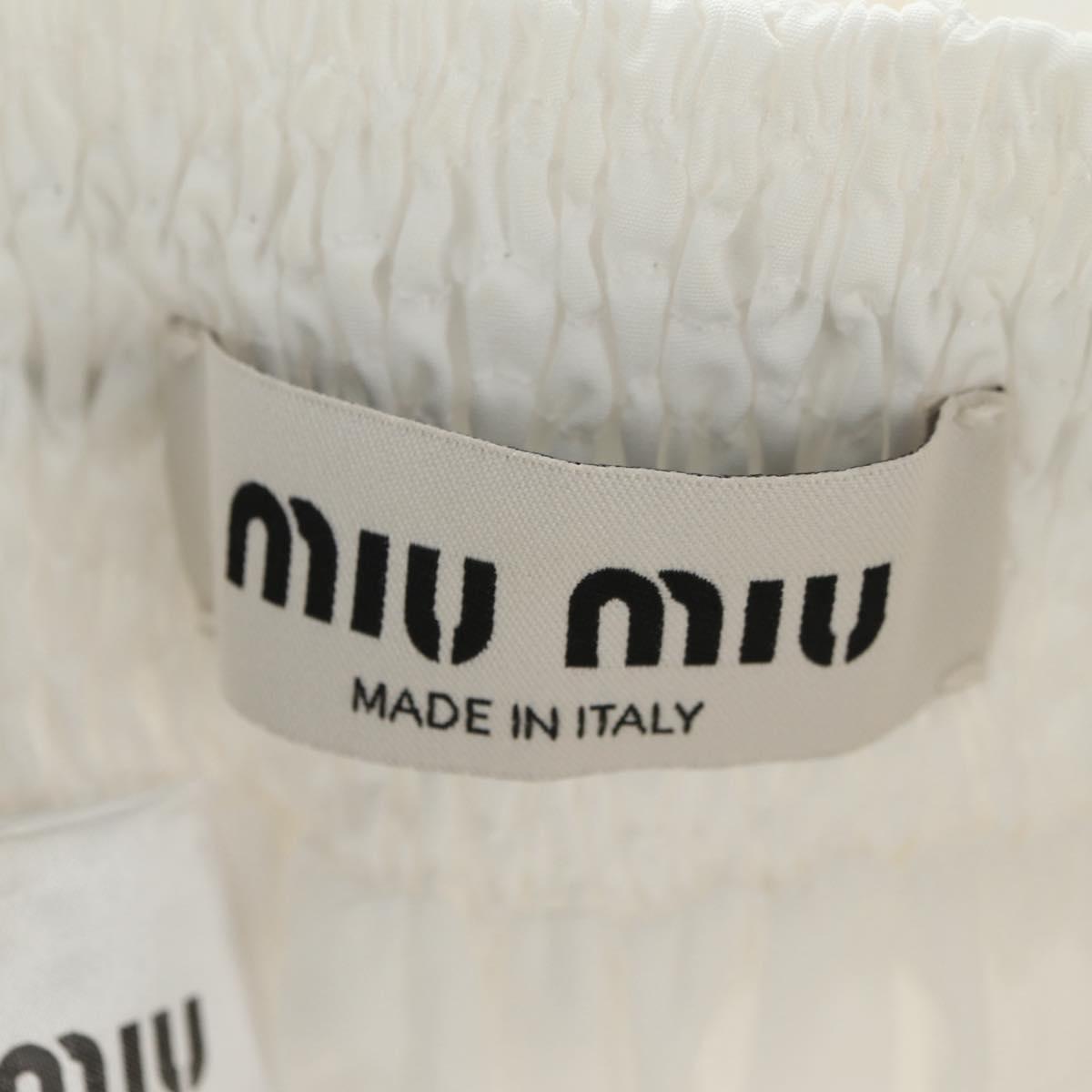 Miu Miu Skirt Cotton White Auth 182059M