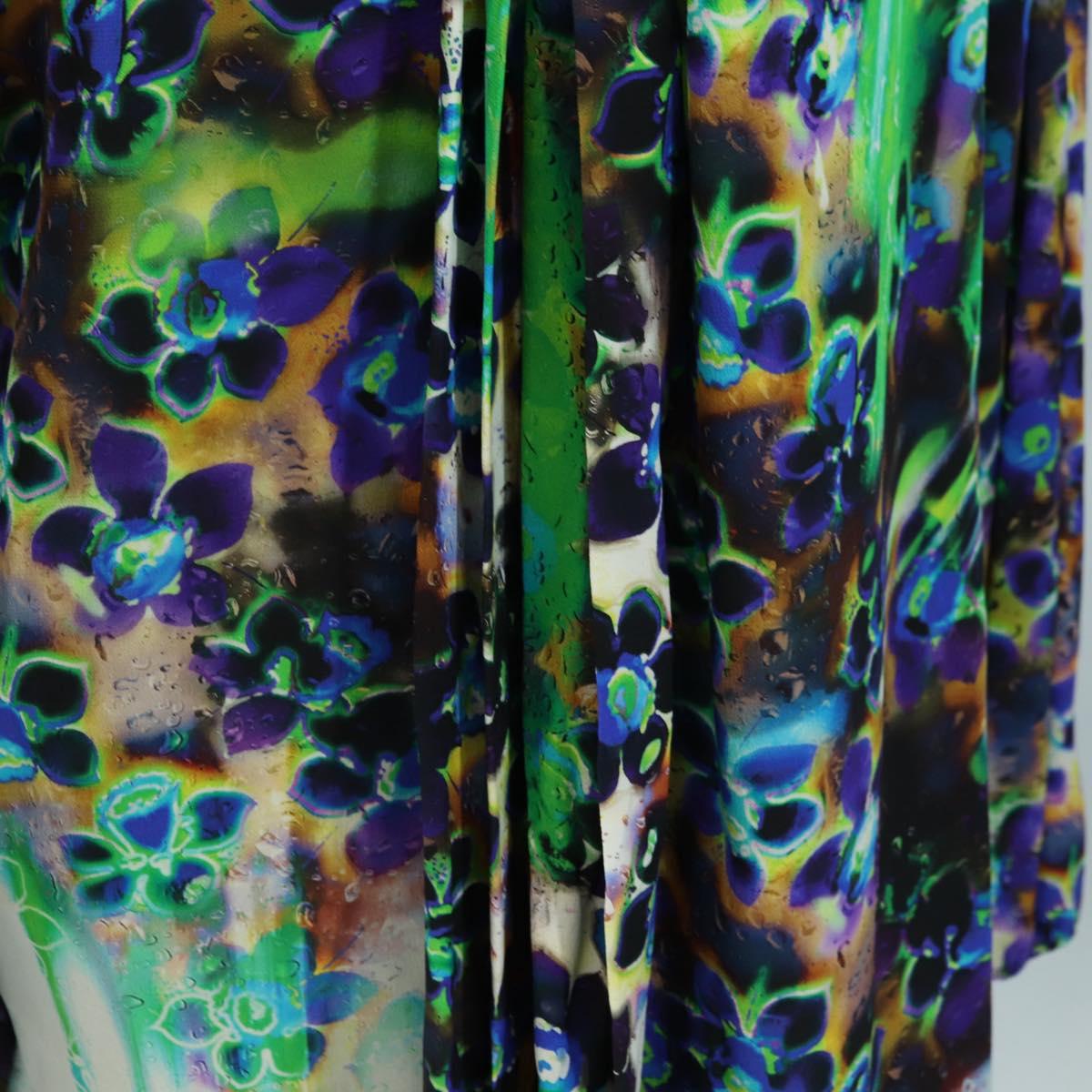 PRADA Blouse Silk Green Auth 182061M