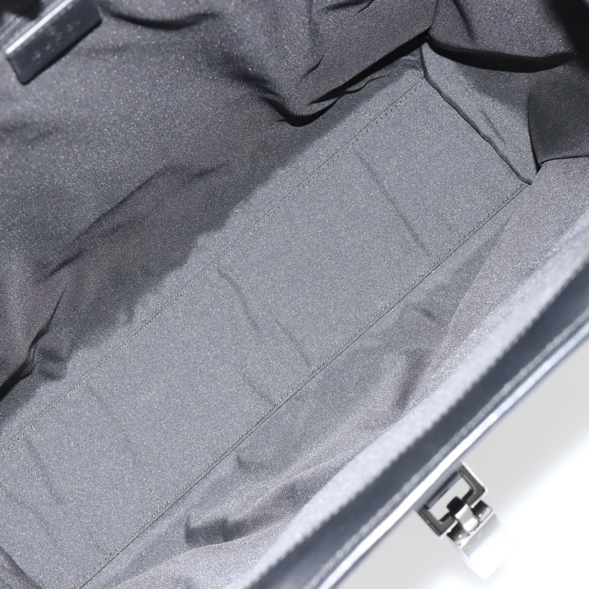 GUCCI GG Canvas Tote Bag Black Silver 002 1064 3444 Auth 182085A