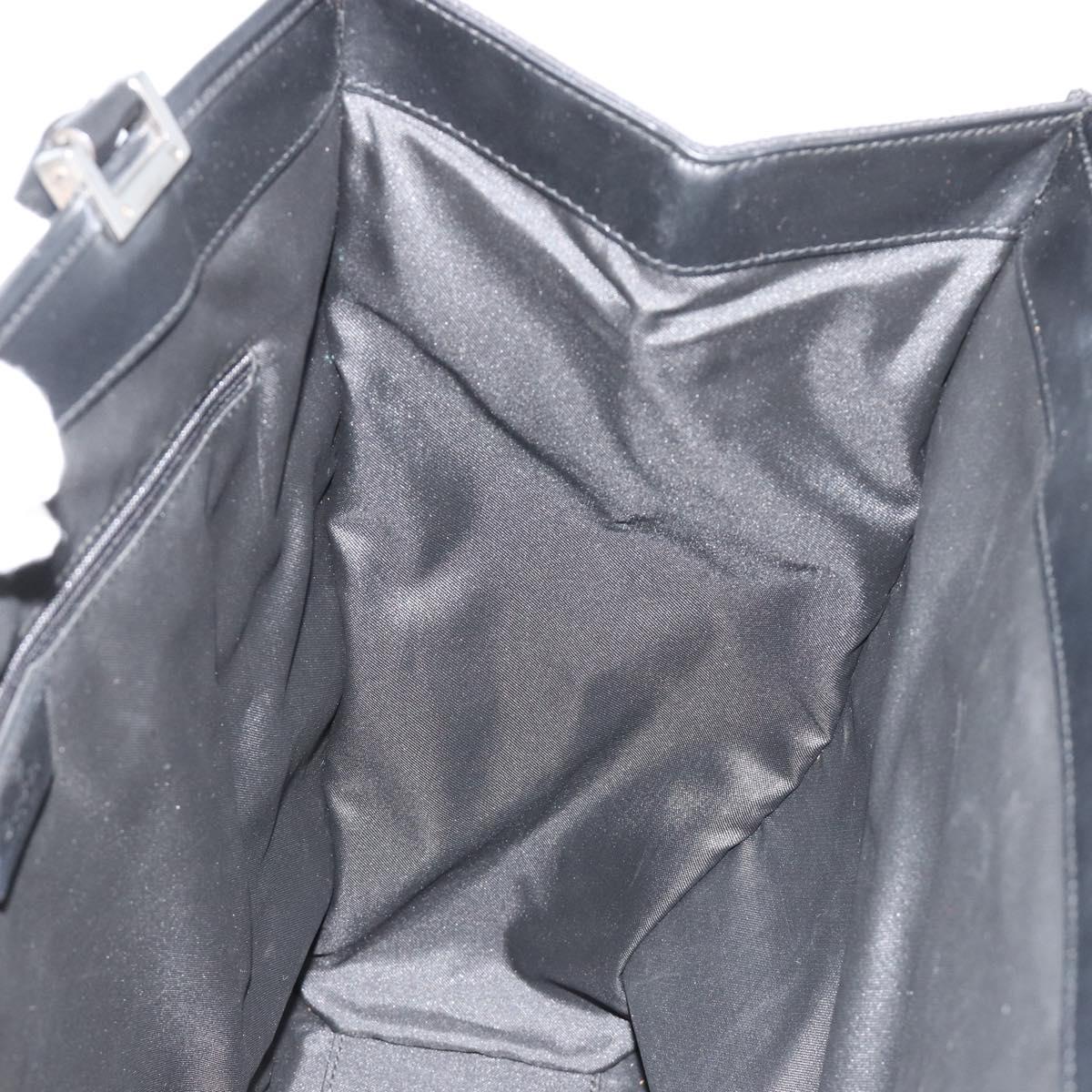 GUCCI GG Canvas Tote Bag Black Silver 002 1064 3444 Auth 182085A