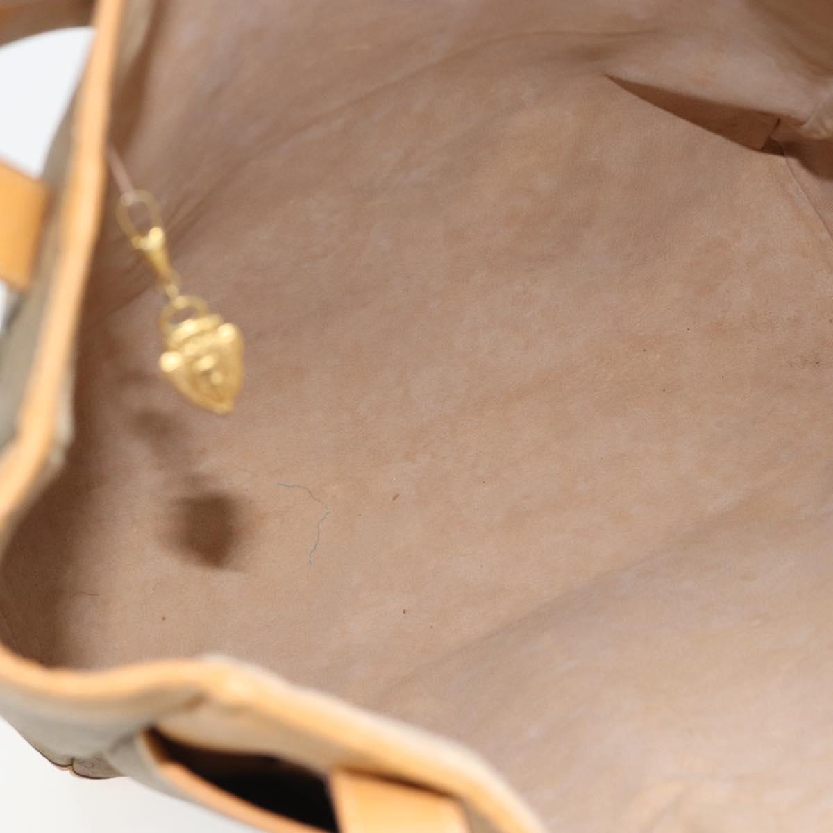 GUCCI Micro GG Supreme Tote Bag PVC Beige Gold 002 115 0135 Auth 182123