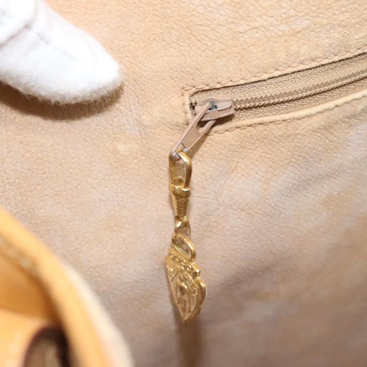 GUCCI Micro GG Supreme Tote Bag PVC Beige Gold 002 115 0135 Auth 182123