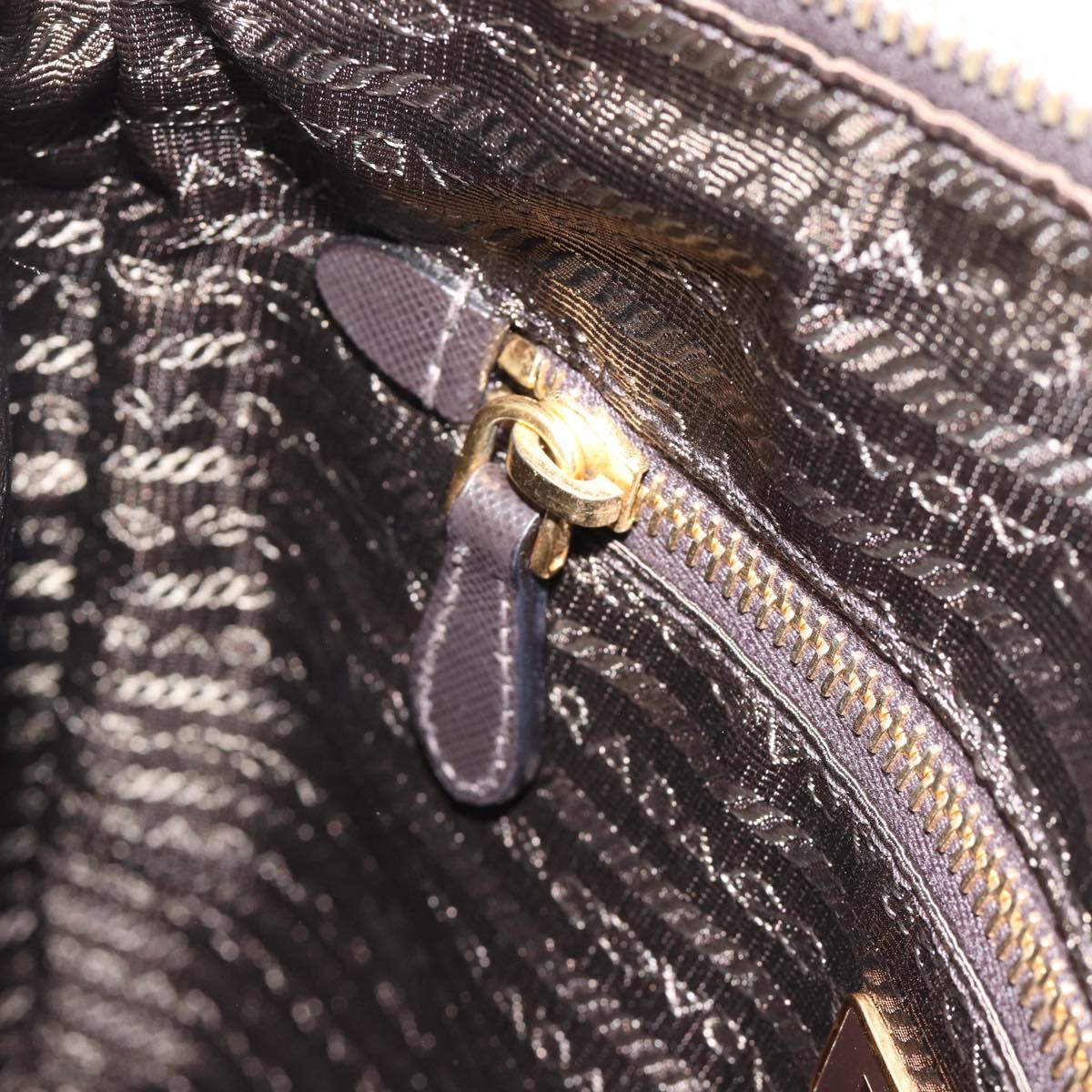 PRADA Shoulder Bag Nylon Green Gold Auth 182130