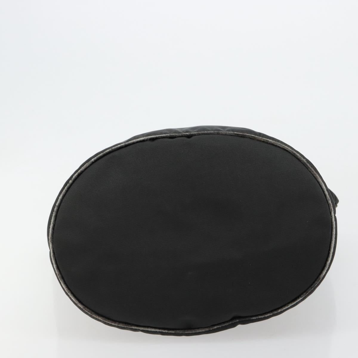 FENDI Tote Bag Canvas Black Auth 182142