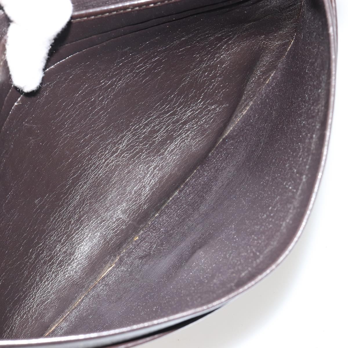 Christian Dior Trotter Canvas Shoulder Bag Brown Gold Auth 182147