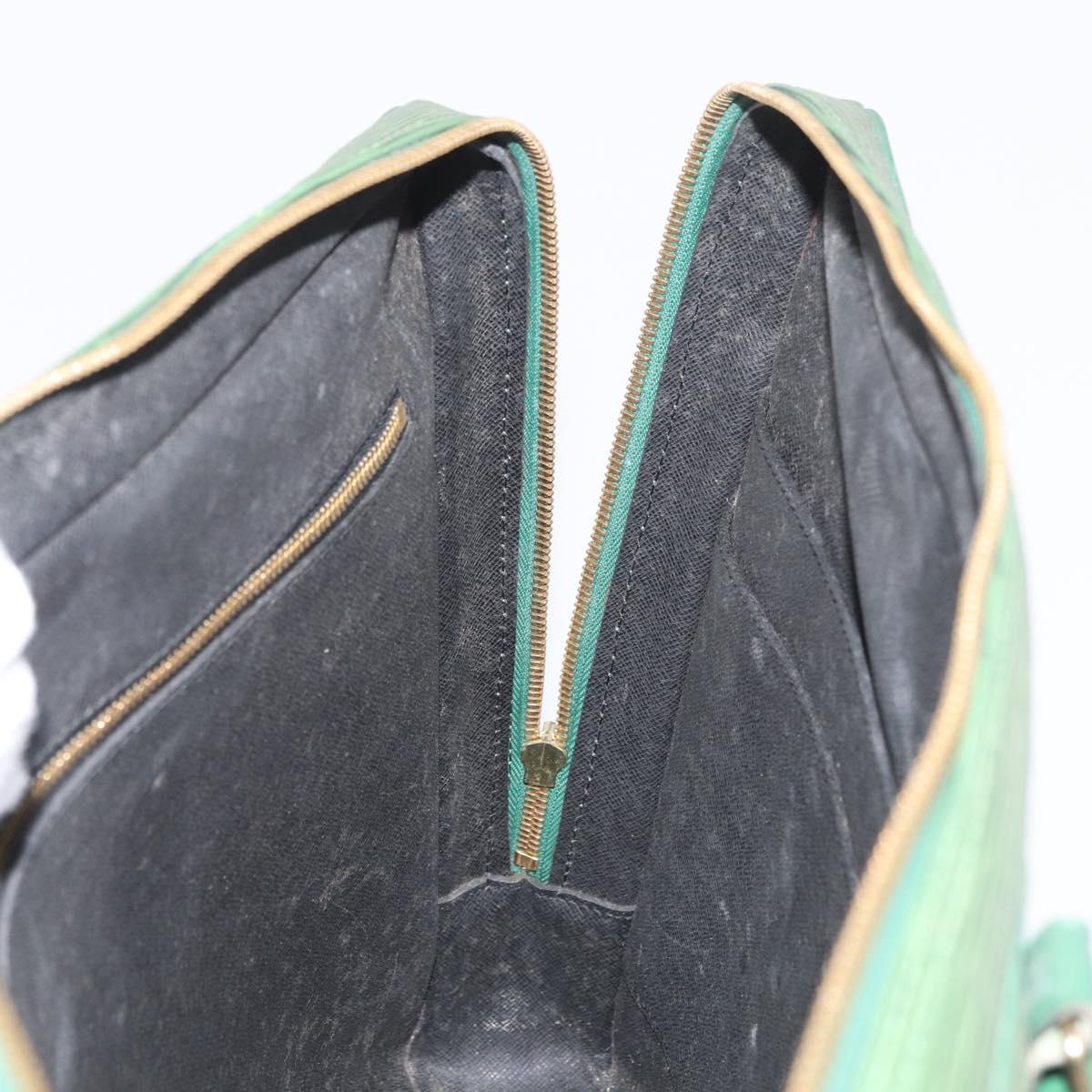 LOUIS VUITTON Epi Porte Documents Voyage Business Bag Green M54474 Auth 182153