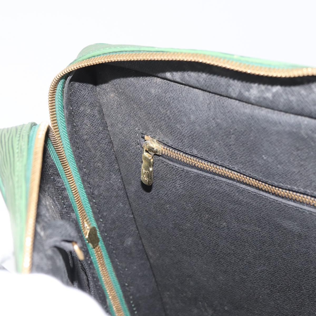 LOUIS VUITTON Epi Porte Documents Voyage Business Bag Green M54474 Auth 182153