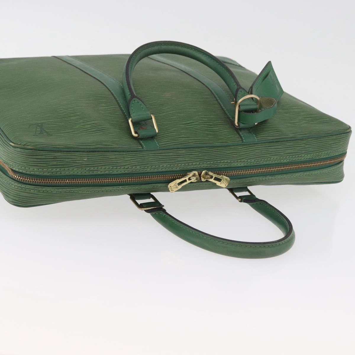 LOUIS VUITTON Epi Porte Documents Voyage Business Bag Green M54474 Auth 182153