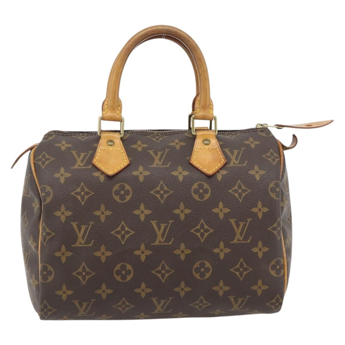 LOUIS VUITTON Monogram Speedy 25 Hand Bag M41528 LV Auth 182161A