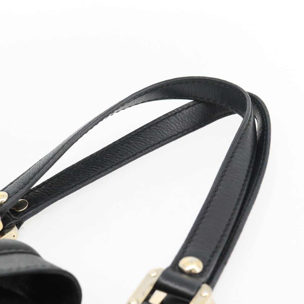 GUCCI GG Canvas Guccissima Tote Bag Leather Black Gold 233607 Auth 182177V