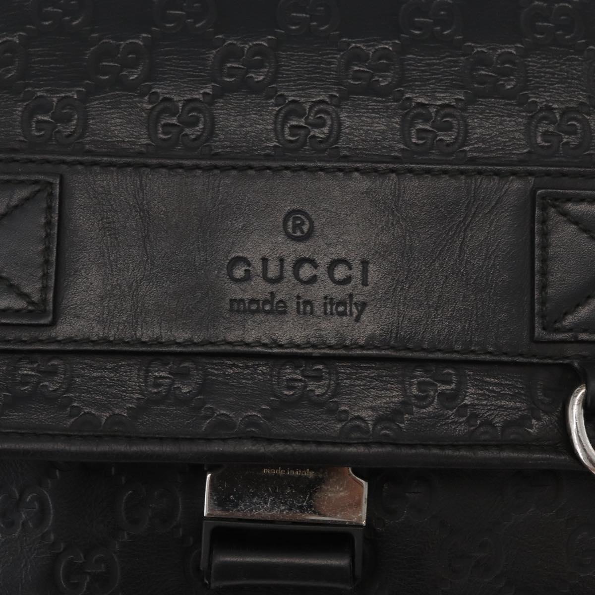 GUCCI GG Canvas Guccissima WebSherry Line Bag Leather Black 246067 Auth 182188A