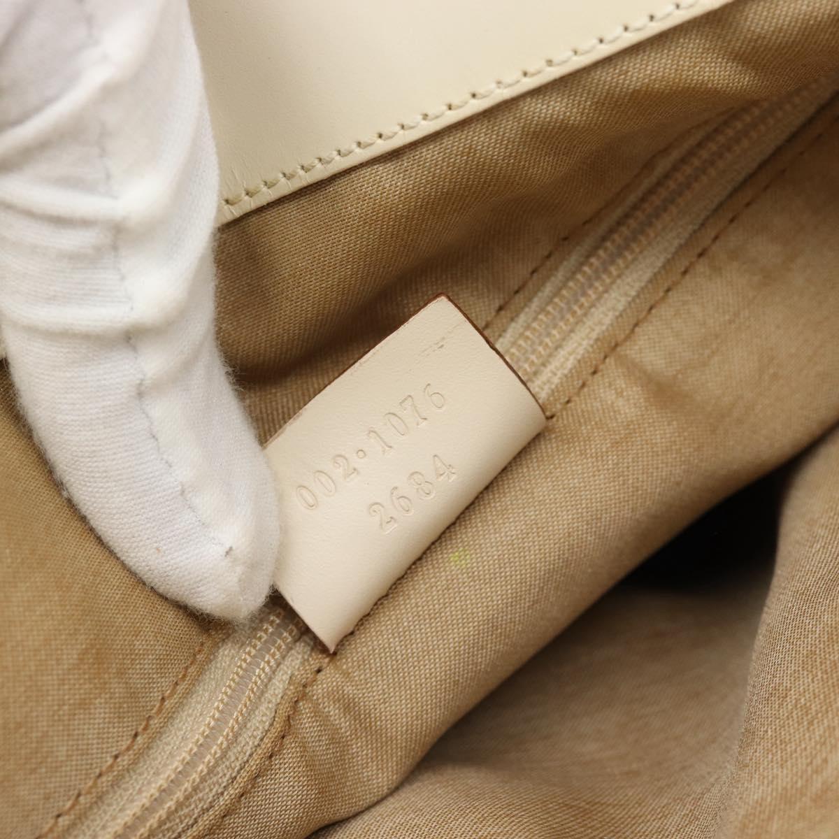 GUCCI GG Canvas Tote Bag Ivory 002 1076 2684 Auth 182212