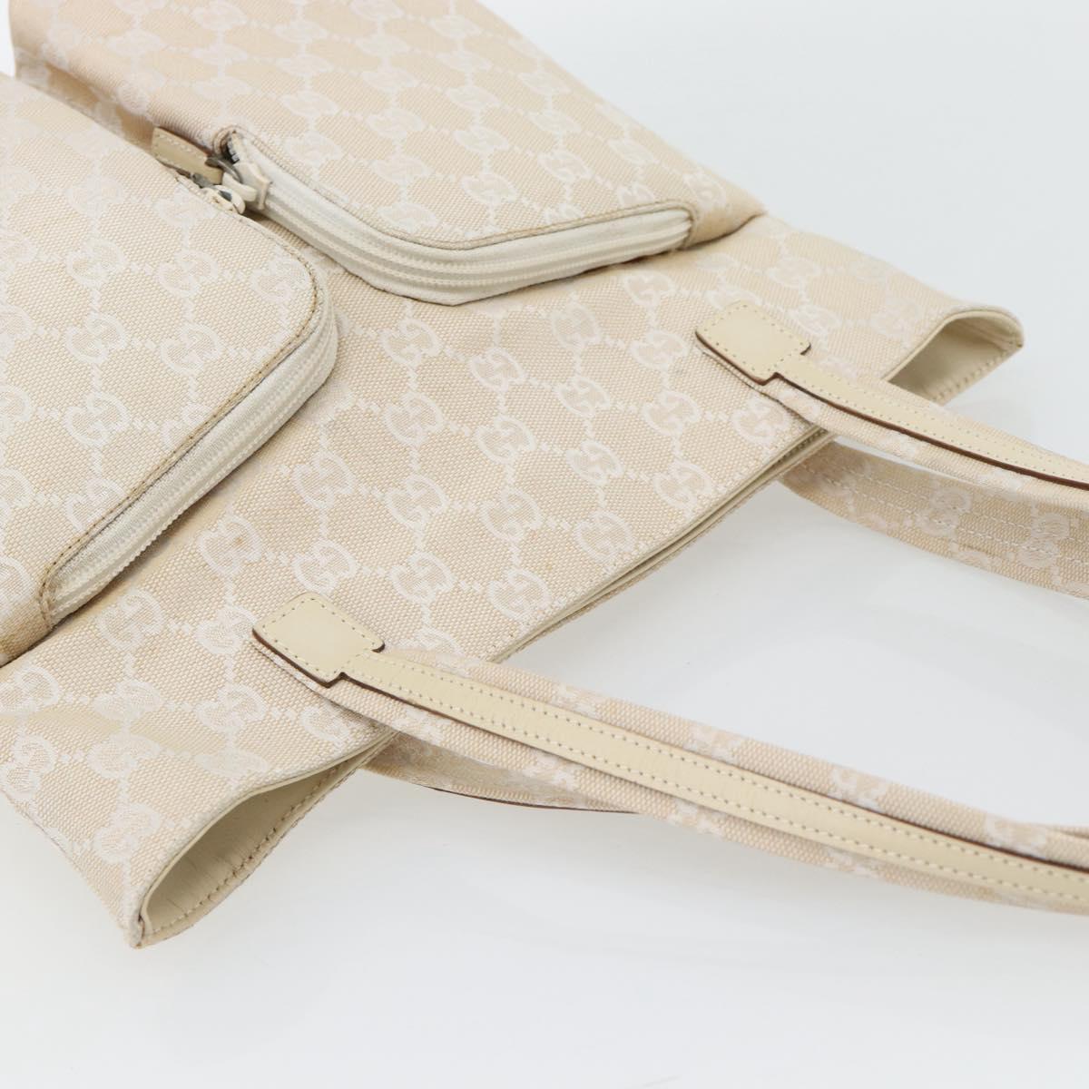 GUCCI GG Canvas Tote Bag Ivory 002 1076 2684 Auth 182212