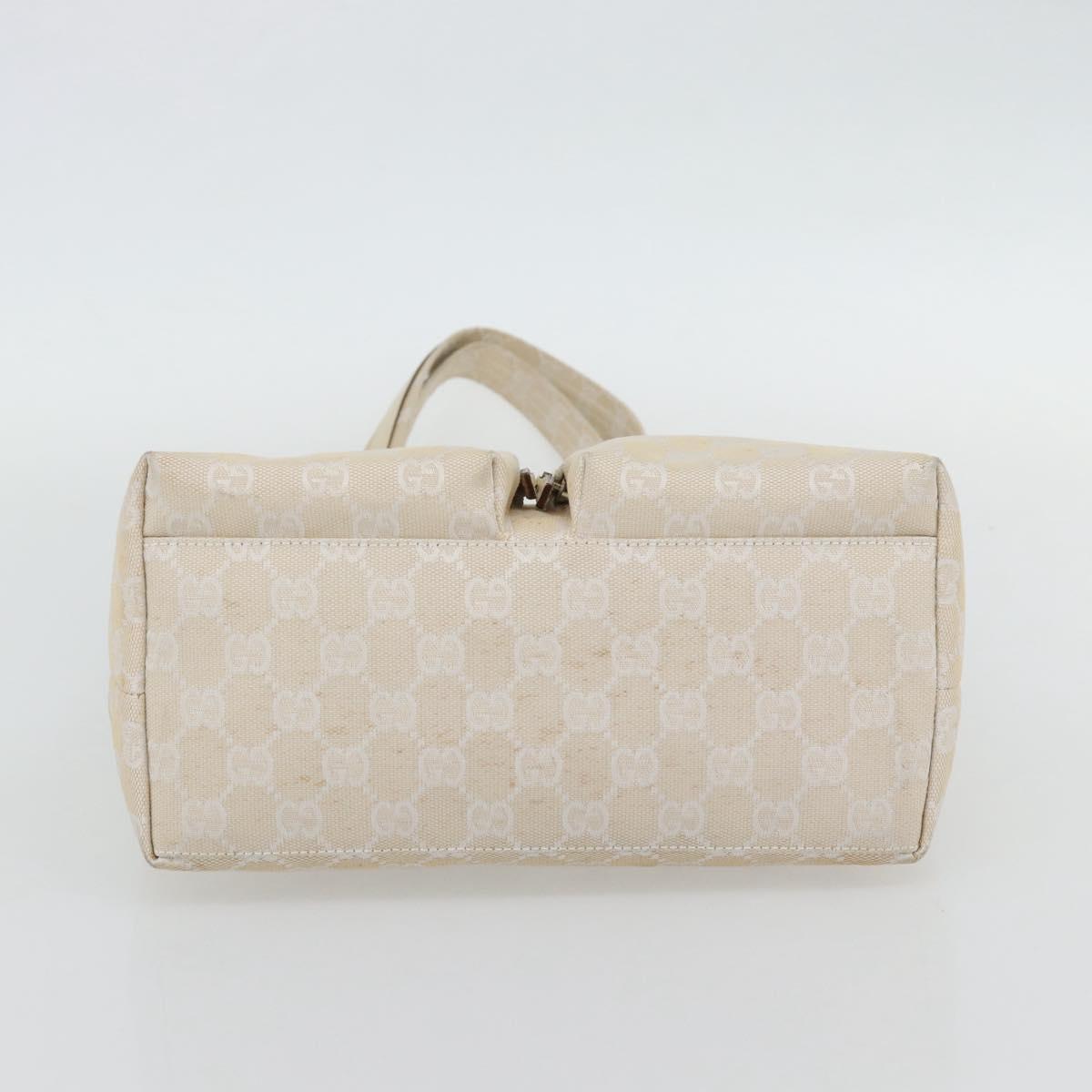 GUCCI GG Canvas Tote Bag Ivory 002 1076 2684 Auth 182212