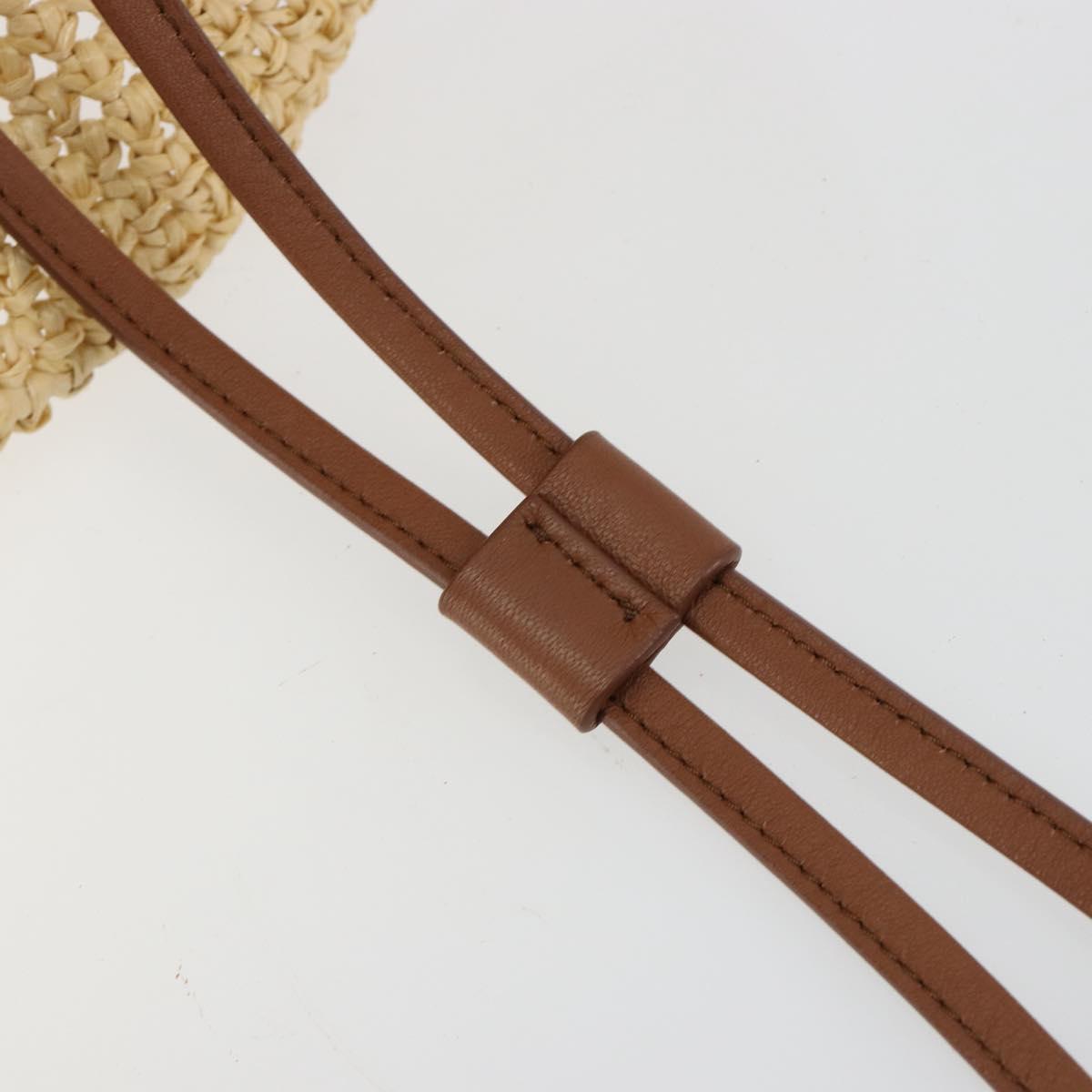 Miu Miu Hat Raffia M Beige Auth 182227A