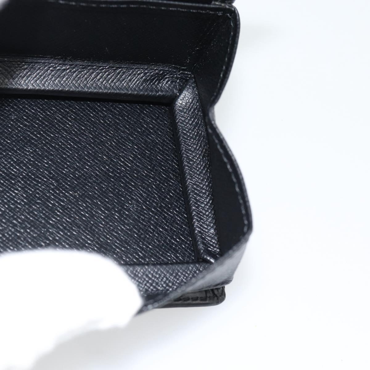LOUIS VUITTON Epi Porte Monnaie Boite Coin Purse Black M63692 LV Auth 182240V